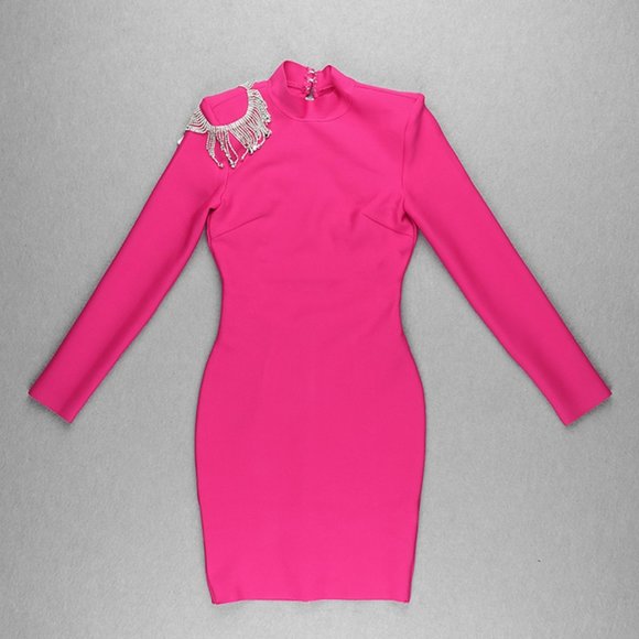 Rump wrap slim dress - Picture 3 of 7